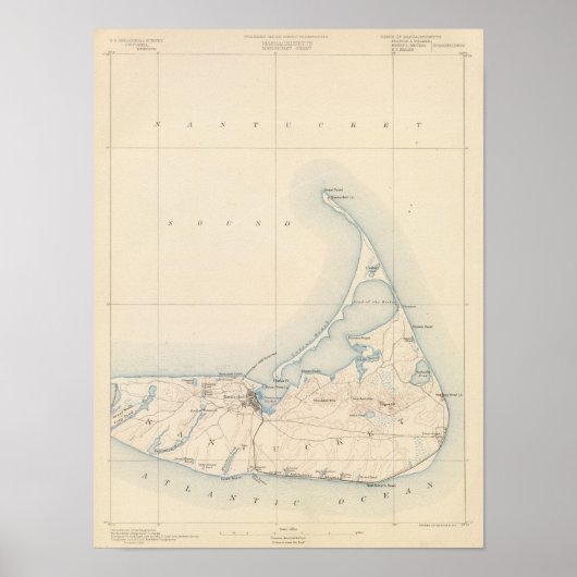 Nantucket, Massachusetts Poster (Voorkant)