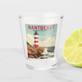 Nantucket Massachusetts Shot Glas (Voorkant)