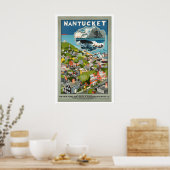 Nantucket Massachusetts Vintage Travel Poster (Cuisine)