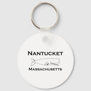 Nantucket Massachusetts Whale Sleutelhanger