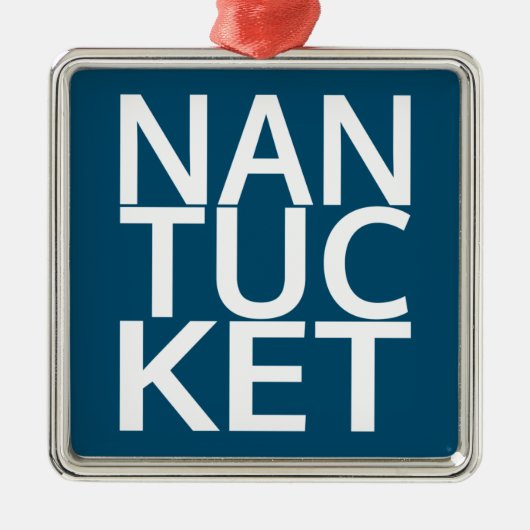 Nantucket Metalen Ornament (Voorkant)