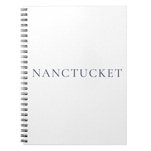 Nantucket Notebook | Preppy Coastal Journal (Devant)