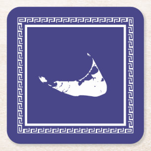 Nantucket Onderzetter met Griekse sleutel surround