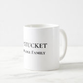 Nantucket Personalized Family Name Mug (Devant droit)