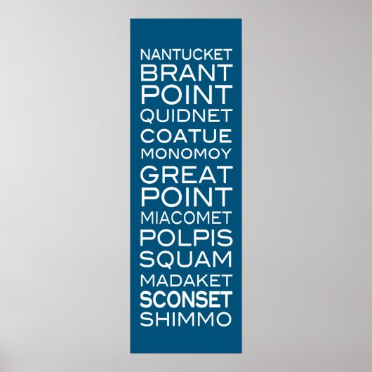 Nantucket plaatst een oud modern Poster (Voorkant)