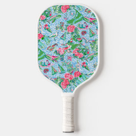 Nantucket Preppy Palm Beach Print Pickleball Paddle