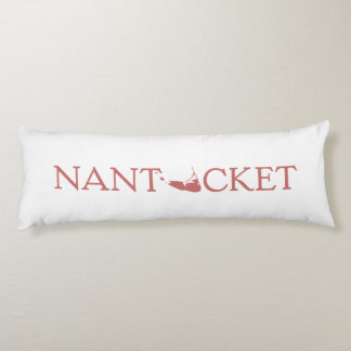 Nantucket Red one-line logo reversibele lijmkussen Lichaamskussen