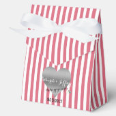 Nantucket rode en witte feestgunstdozen bedankdoosjes (Voorkant)