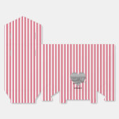 Nantucket rode en witte feestgunstdozen bedankdoosjes (Ongevouwen)