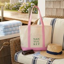 Nantucket Roze & Groen Preppy Kust