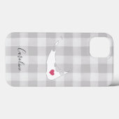 Nantucket Silhouette op Rustic Grey Play Case-Mate iPhone Case (Achterkant (horizontaal))