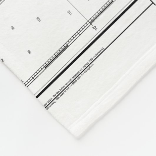 Nantucket Sound and Approaches Nautical Chart 1323 Fleece Deken (Hoek)