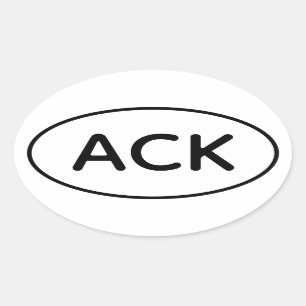 Nantucket-Sticker Ovale Sticker