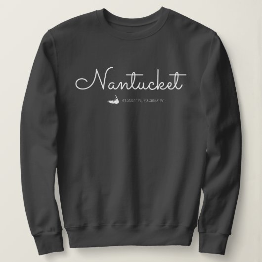 Nantucket Sweatshirt Cursive (Design voorkant)