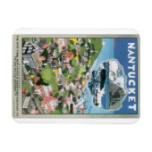 Nantucket Vintage Travel Poster Magneet (Horizontaal)