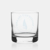 Nantucket (zeilboot) whisky glas (Achterkant)
