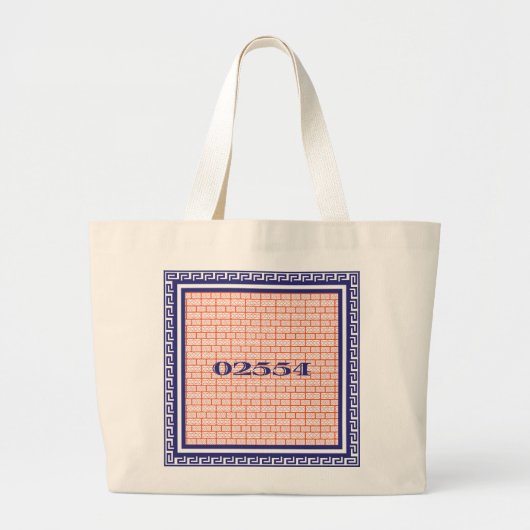 Nantucket Zip Code Canvas tas (Voorkant)