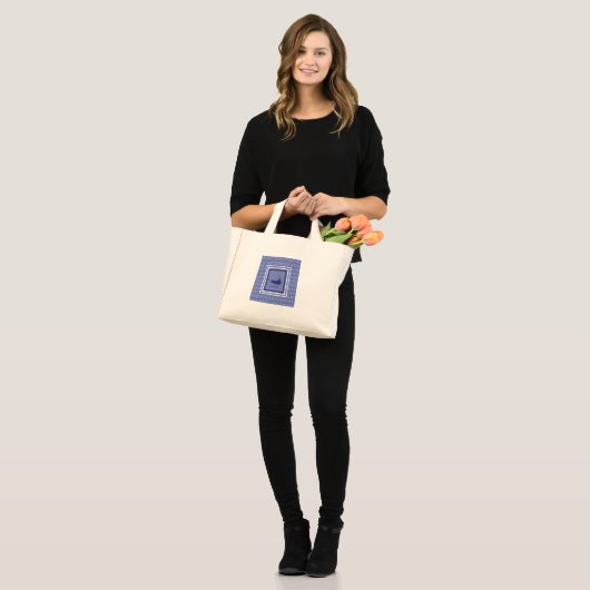 Nantucket Zo ook Zip Code Canvas tas (Voorkant (model))