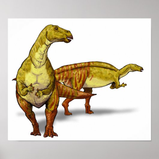 Nanyangosaurus - Cretacous Dinosaur Poster (Voorkant)
