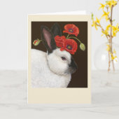 Naomi la carte lapin (Fleur jaune)