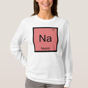 Naomi Naam Chemie Element Periodiek Systeem T-shirt