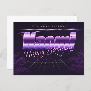 Naomi Nom Prénom Anniversaire de la carte postale