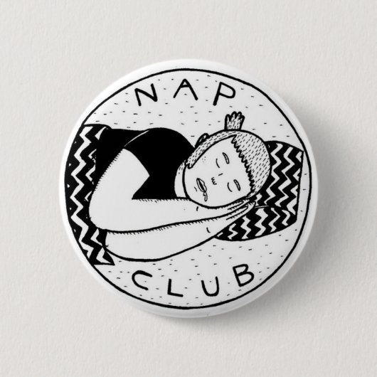 Nap club pin ronde button 5,7 cm (Voorkant)