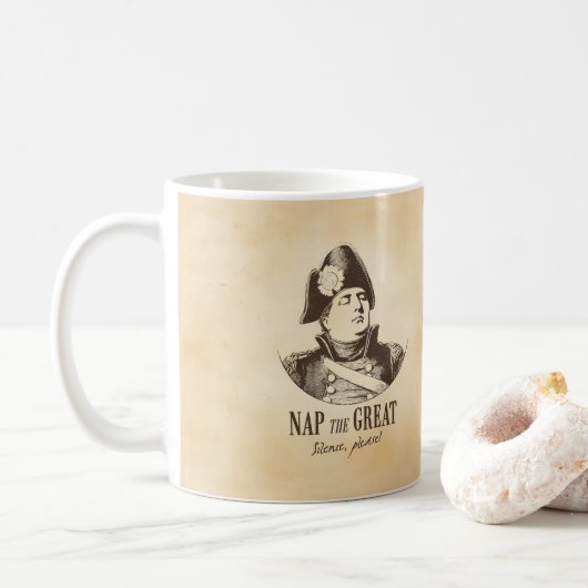 Nap de Grote Napoleon Grappig Koffiemok (Met donut)