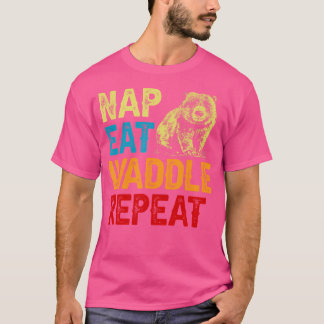 Nap Eat Waddle Wombat Eigenaar Australische Dieren T-shirt