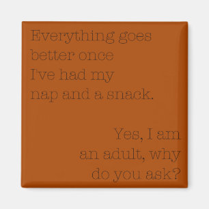 Nap en A Snack Magnet Magneet