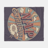 Nap Enthusiast Fleece Deken (Voorkant (Horizontaal))