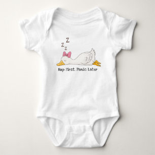 Nap First, Panic Later - Gekke Gans Romper