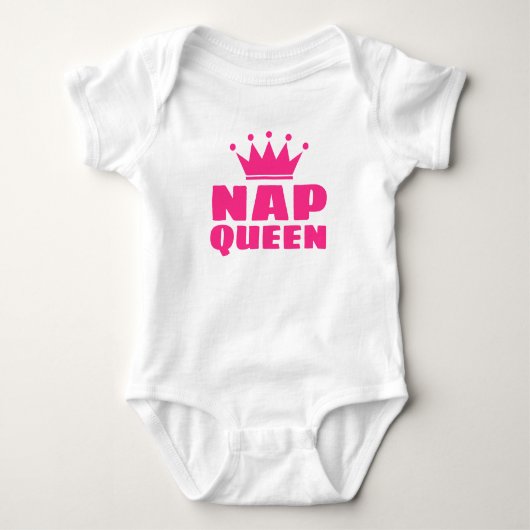 Nap koningin - Funny body suit van pasgeboren kind Romper (Voorkant)