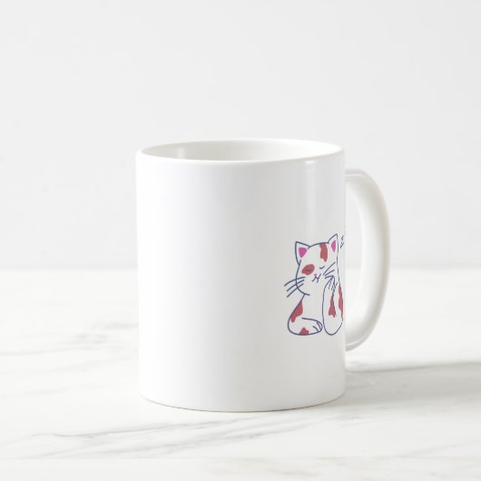 Nap Mode Mug | Sleepy Kitty Vibes Koffiemok (Voorkant rechts)