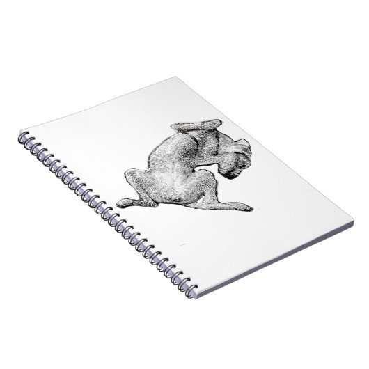 Nap Notes – Relaxed Dog Art Notebook Notitieboek (Rechterzijde)