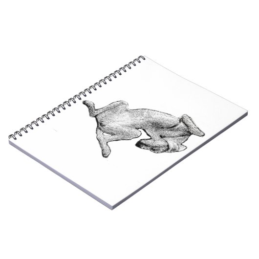 Nap Notes – Relaxed Dog Art Notebook Notitieboek (Linkerzijde)
