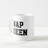 Nap Queen Mok | Funny & Humor Quote Slogan Mok (Voorkant links)