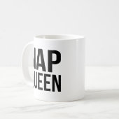 Nap Queen Quote Koffiemok (Voorkant links)