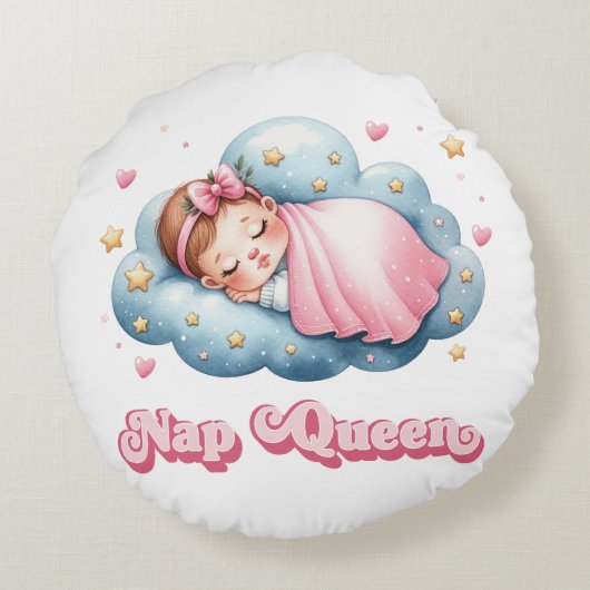Nap Queen Rond Kussen (Achterkant)