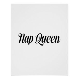 Nap Queen Typografie Perfect Poster