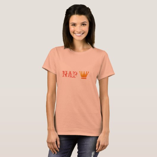 Nap Queen Vrouwen Basic T-shirt, wit T-shirt (Voorkant volledig)