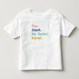 Nap Snack Ms. Rachel Herhaal Shirt voor kinderen