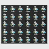 Nap Thyme Funny Sleeping Herb Pun Dark BG Cadeaupapier (Vlak)