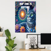 Nap tijd is altijd. poster (Thuiskantoor)