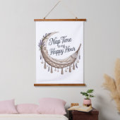 Nap Time Is My Happy Hour Hangend Wandkleed (Slaapkamer)