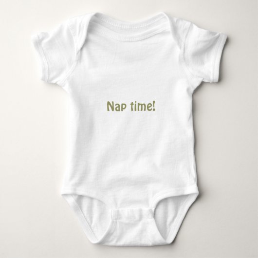 Nap Time. Organic Onsie Romper (Voorkant)