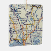 Napa Classic Map Keramisch Ornament (Rechts)