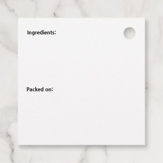 Napa en Pepper Pals Funny Cartoon Square Kimchi Bedankjes Labels (Achterkant)