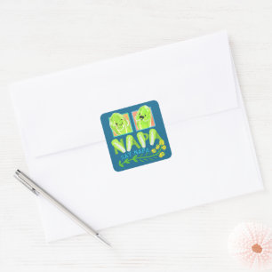 Napa Say Napa - Punny Garden Vierkante Sticker