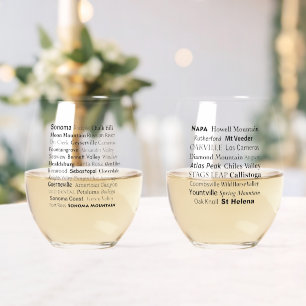 Napa & Sonoma Stemless Wijnglas Set Wijnglas Zonder Voet